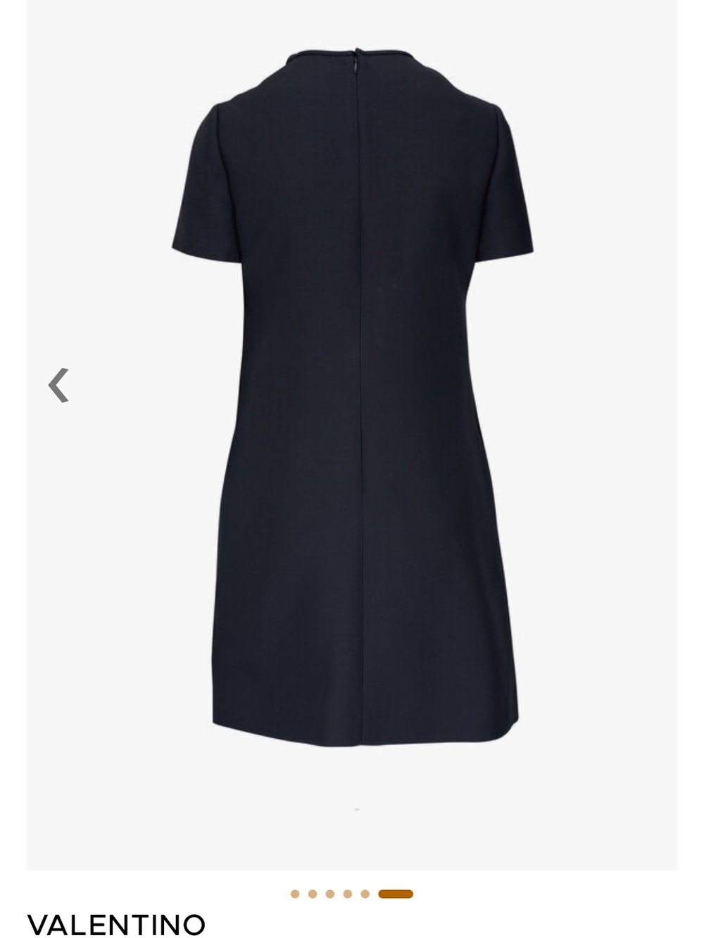 Valentino Garavani Navy Mini Shift Dress with Neck Tie - Picture 4 of 12